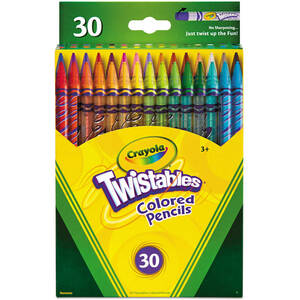 Crayola CYO 687418 Twistables Colored Pencils - Assorted Lead - Clear 