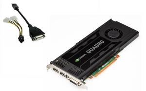 Nvidia VCQK4000-PB 3gb  Quadro K4000 Dvi-i 2x Display Ports Gddr5 Pci 