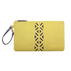 Claudia P1001.4 Leather Practipouch Large - Canary Yellow
