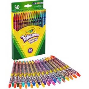 Crayola CYO 687409 Twistables Colored Pencils - Assorted Lead - Clear 