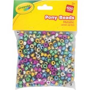 Pacon PAC P355403CRA Pacon Crayola Pony Beads - Key Chain, Project, Pa