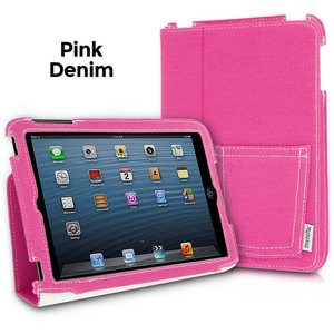 Xtrememac IPDN-MFD-33 Microfolio Case For Ipad Mini, Pink Denim