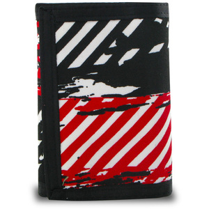 Generic 03760232-3 Trifold Splatter And Stripes Canvas Wallet