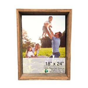 Homeroots.co 380273 20x23 Natural Weathered Grey Picture Frame