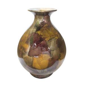 Homeroots.co 354457 14.5 X 14.5 X 19 Bronze Brown Amber Gray Ceramic F