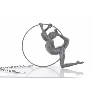 Homeroots.co 364258 Athletic Man Hanging Ring Sculpture