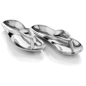 Homeroots.co 354620 Buffed Polished Sandals Pair