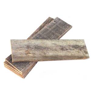 Homeroots.co 380379 Pack Of 6 Rustic Natural Weathered Grey Wood Plank