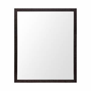 Homeroots.co 380083 Rectangle Espresso Accent Mirror With Lakeside Des