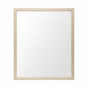 Homeroots.co 380072 Rectangle Natural Accent Mirror With Matte Finish 