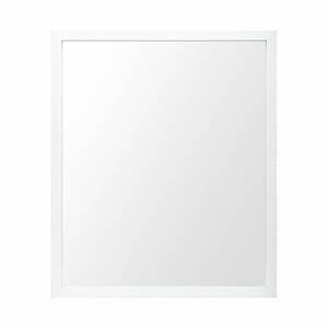 Homeroots.co 380080 Rectangle White Accent Mirror With Crisp White Fin