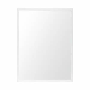 Homeroots.co 380075 Rectangle White Accent Mirror With Crisp White Fin