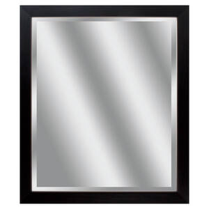 Homeroots.co 366036 22 X 26 Woodtoned Frame Beveled Mirror