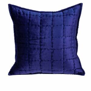 Homeroots.co 334092 20 X 7 X 20 Transitional Royal Blue Quilted Pillow