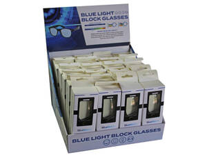 Bulk GR354 Adult Blue Light Glasses Wmicrofiber Pouch
