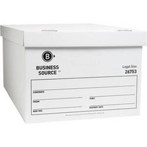 Business BSN 26753 Lift-off Lid Light Duty Storage Box - External Dime