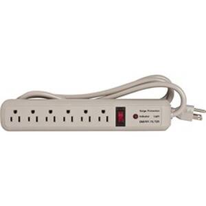 Compucessory CCS 25102 6-outlet Strip Office Surge Protector - 6 X Ac 