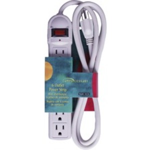 Compucessory CCS 55155 6-outlet Power Strips - 6 - 6 Ft Cord - 104 J S