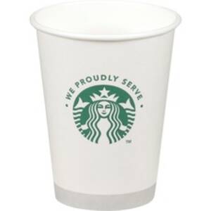 Starbucks SBK 12434031 We Proudly Serve Hot Cups   12 Fl Oz   1000   C