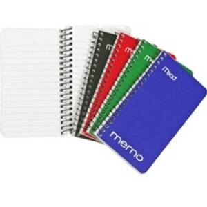 Acco MEA 45534 Mead Wirebound Memo Notebook - 60 Sheets - Wire Bound -
