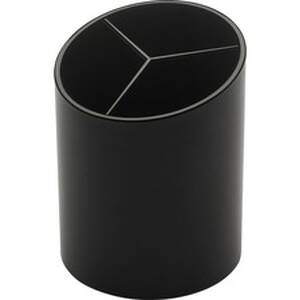 Business BSN 32355 Large 3-compartment Plastic Pencil Cup - 3 X 3 X 4.