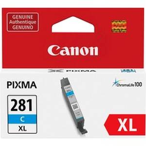 Original Canon 2034C001 Cli-281xl Ink Cartridge - Cyan - Inkjet - 1 Ea