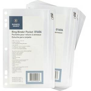 Business BSN 01606BX Punched Economy Binder Pocket - 9.5 Height X 6 Wi