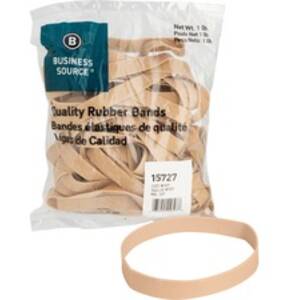 Business BSN 15727 Quality Rubber Bands - Size: 107 - 7 Length X 0.6 W