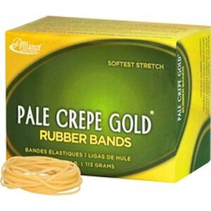 Alliance ALL 20169 20169 Pale Crepe Gold Rubber Bands - Size 16 - Appr
