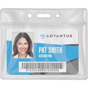 Advantus AVT 75683 Advantus Vinyl Id Badge Holders - Support 3.50 X 2.