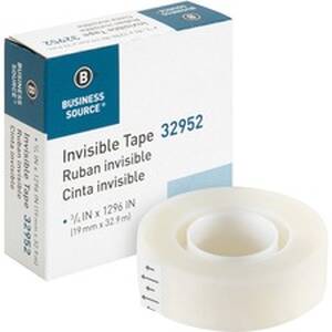 Business BSN 32952 Invisible Tape Dispenser Refill Roll - 36 Yd Length