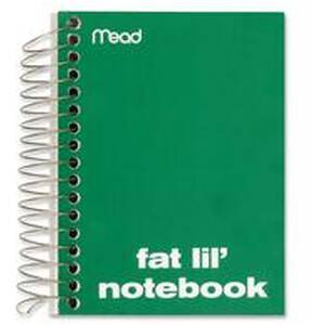 Acco MEA 45390 Mead Fat Lil' Notebook - 200 Sheets - Wire Bound - 4 X 