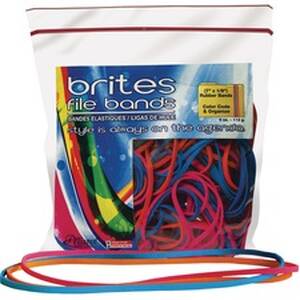 Alliance ALL 07800 Brites 07800 File Bands - Non-latex Colored Elastic