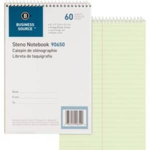 Business BSN 90650 Steno Notebook - 60 Sheets - Coilock - Gregg Ruled 