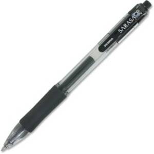 Zebra ZEB 46810 Pen Sarasa Gel Retractable Pens - Medium Pen Point - 0