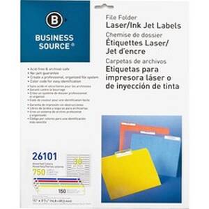 Business BSN 26101 Laserinkjet File Folder Labels - 2132 X 3 716 Lengt