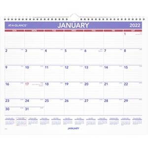 Acco AAG PM828 At-a-glance Monthly Wall Calendar - Julian Dates - Mont
