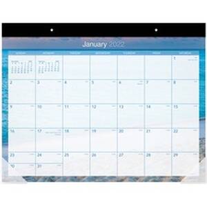 Acco AAG DMDTE232 At-a-glance Tropical Escape Calendar Monthly Desk Pa
