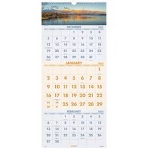 Acco AAG DMW50328 At-a-glance Scenic Design 3-month Wall Calendar - Ju
