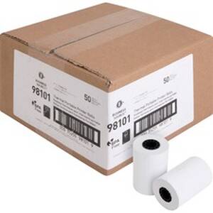 Business BSN 98101 Recycled+ Receipt Paper - White - 2 14 X 55 Ft - 50