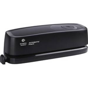 Business BSN 00083 Electric Hole Punch - 3 Punch Head(s) - 10 Sheet Of