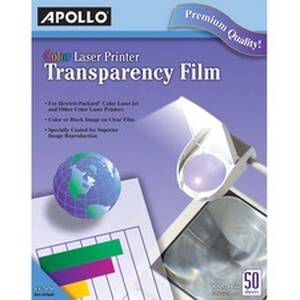 Acco APO CG7070 Apollo Laser, Inkjet Transparency Film - Clear - 50  B