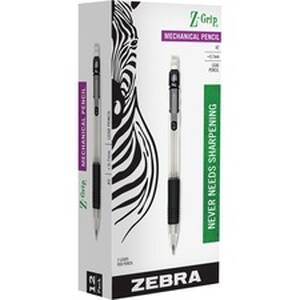 Zebra ZEB 52410 Pen Z-grip Clear Barrel Mechanical Pencil - 0.7 Mm Lea