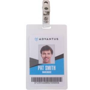 Advantus AVT 97102 Advantus Strap Clip Self-laminating Badge Holders -