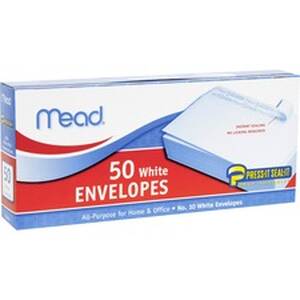 Acco MEA 75024 Mead Plain White Self-seal Business Envelopes - Busines