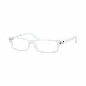 Tommy TH1061-HKN Th1061-hkn Crystal White Rectangular Unisex Acetate E