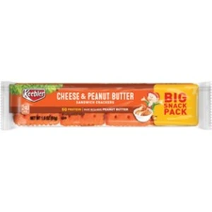 Kelloggs KEB 21165 Keeblerreg Cheese Crackers With Peanut Butter - Pea