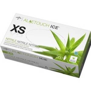 Medline MII MDS195283 Medline Aloetouch Ice Nitrile Gloves - X-small S