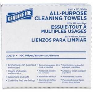 Genuine GJO 20275 Joe All-purpose Cleaning Towels - 16.50 X 9.50 - Whi