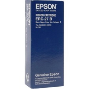 Epson ERC-27B Ribbon Cartridge - Dot Matrix - 750000 Characters - Blac